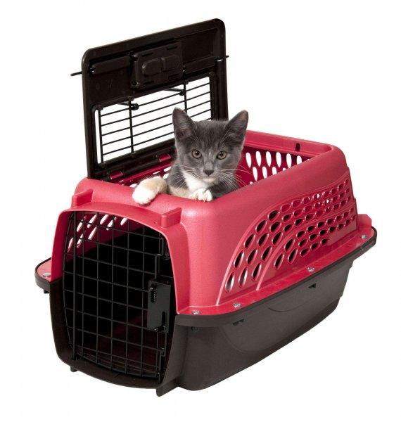 Petmate 2 ajtós felső betöltő kennel XS rózsaszín, macska, kutya
szállítás, utazás, hordozó