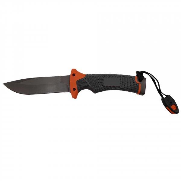 IdeallStore® vadászkés, Survival King, 25 cm, rozsdamentes acél,
narancssárga, tok mellékelve