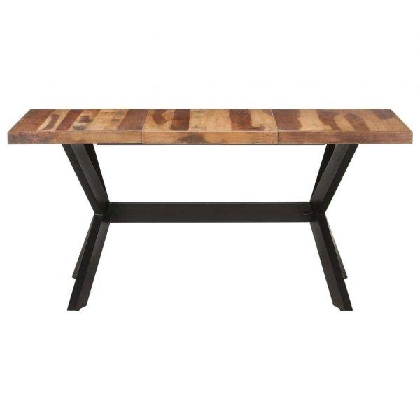 Tömör fa étkezőasztal paliszander felülettel 160 x 80 x 75 cm