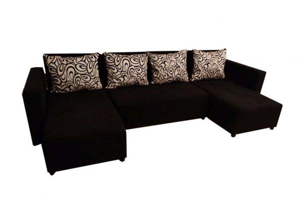 Szabrina U alakú sarok kanapé ágyazható 278x130cm-es fekvőfelülettel