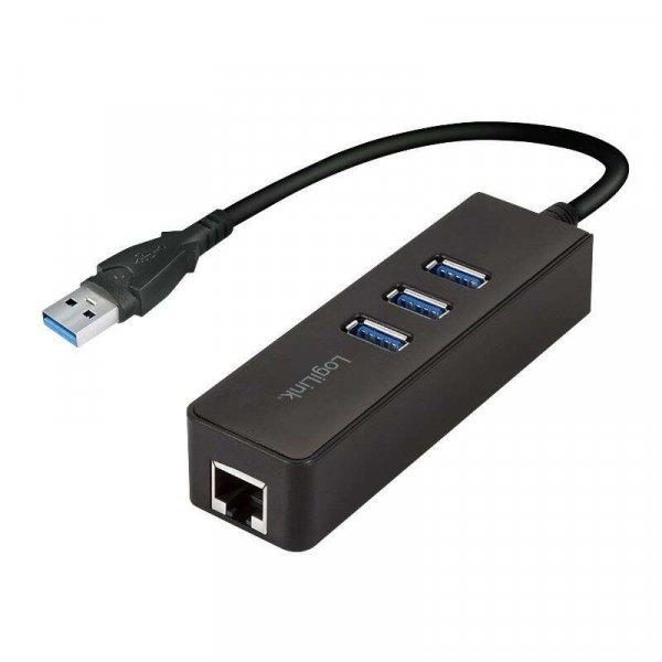 Logilink USB 3.0 3-port Hub Gigabit Ethernet (UA0173A)