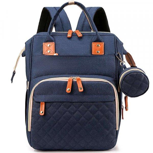 Quasar & Co.®, Táska/hátizsák, USB-csatlakozóval és 14 rekesszel, textil,
40 x 30 x 14 cm, tengerészkék színű