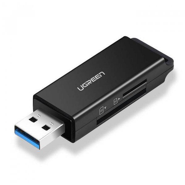 UGREEN CM104 SD / microSD USB 3.0 memóriakártya-olvasó (fekete)