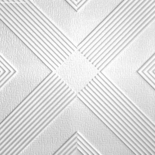 Álmennyezet - Marbet MALTA polisztirol fehér festhető mennyezeti dekorációs
burkolólap (50x50cm)