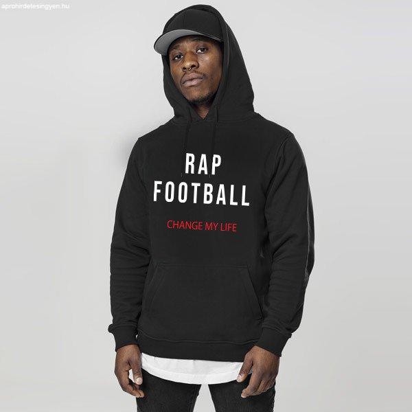 Pulcsi Rap & Football Hoodie Black