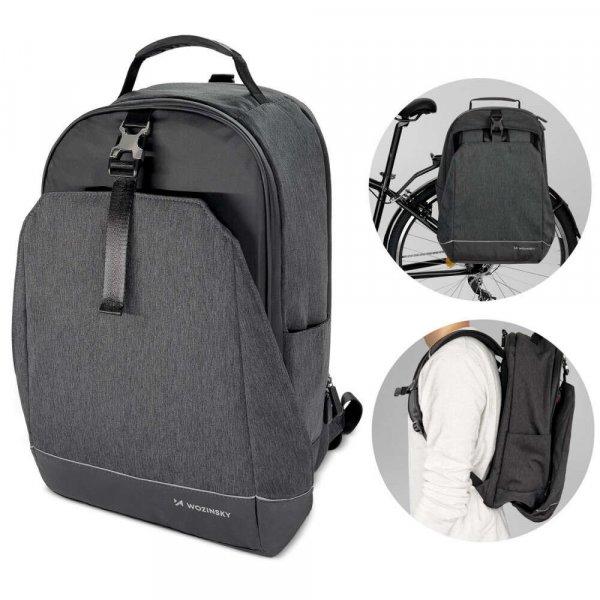 Wozinsky kerékpáros táska és hátizsák, 40L, 50 x 31 x 23 cm,
csomagtartóra szerelhető, WBB33BK, Fekete
