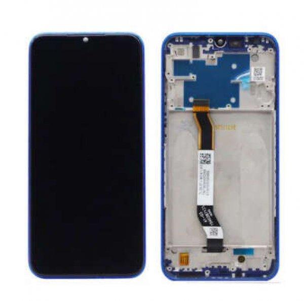 Xiaomi Redmi Note 8 gyári LCD + érintőpanel kék kerettel