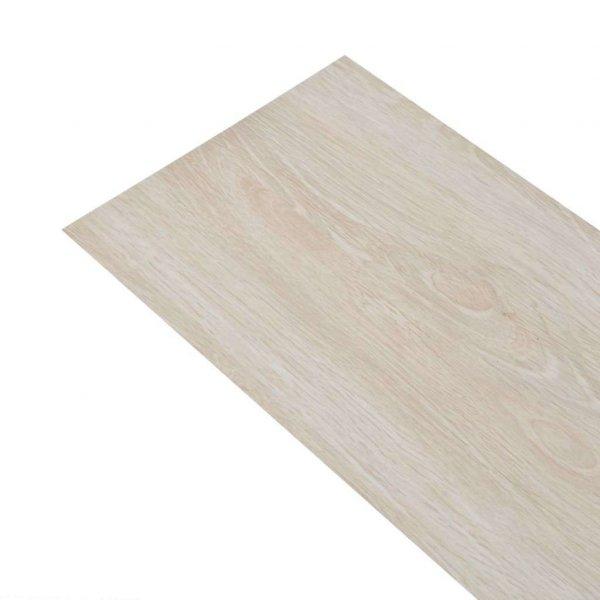 Fehér tölgy öntapadó 2 mm-es pvc padló burkolólap 5,02 m²