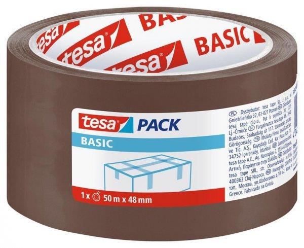 Tesa® BASIC tape, packaging, adhesive, brown, 48 mm, L-50m