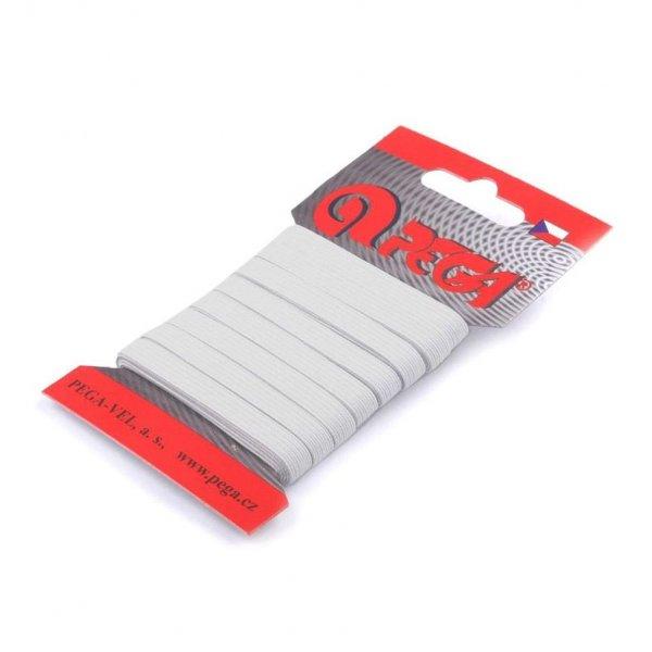 Gumipertli-gumiszalag kártyán 5 mm 5 m fehér