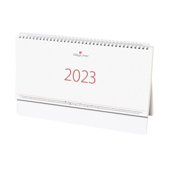 Asztali naptár Oktáv álló fehér lapokkal 320 × 150 mm Dayliner 2024.