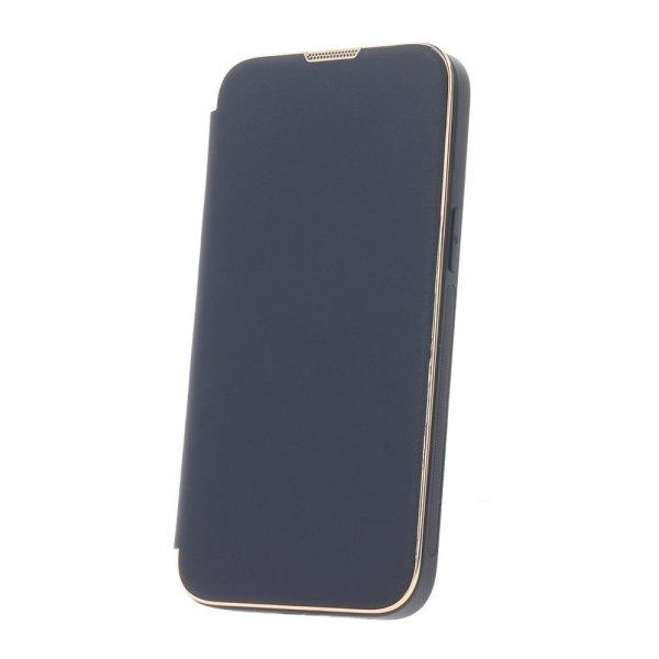 Smart Gold Frame MagSafe Apple iPhone 14 Pro (6.1) oldalra nyíló könyv tok
szilikon belsővel kék