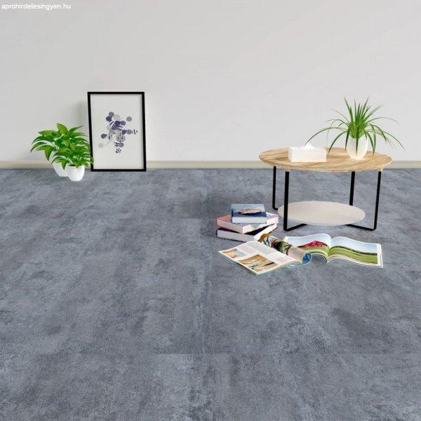 Szürke márványmintás öntapadó PVC padlólapok 5,11 m²