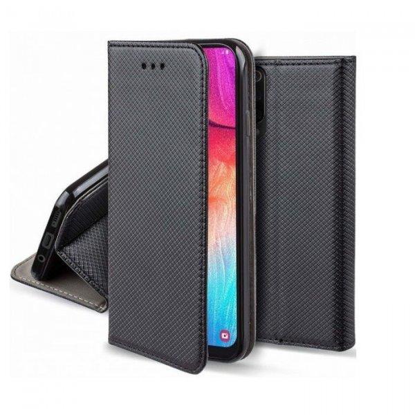 Smart magnet Huawei P30 oldalra nyíló mágneses könyv tok szilikon belsővel
fekete