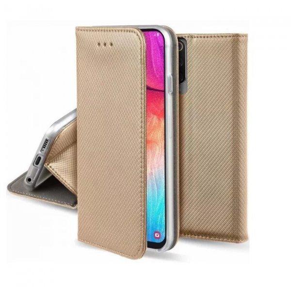 Smart magnet Samsung G950 Galaxy S8 oldalra nyíló mágneses könyv tok
szilikon belsővel arany