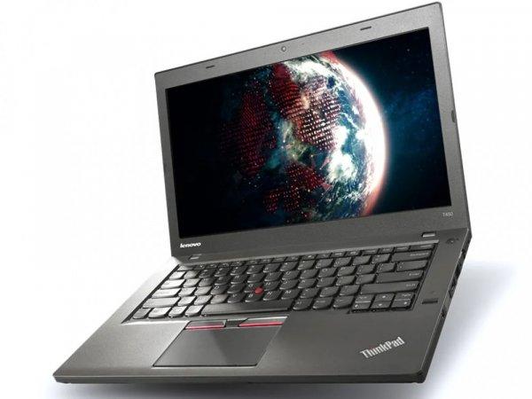 Lenovo ThinkPad T450 / i7-5600U / 8GB / 256 SSD / CAM / HD+ / EU / Integrált /
B / használt laptop