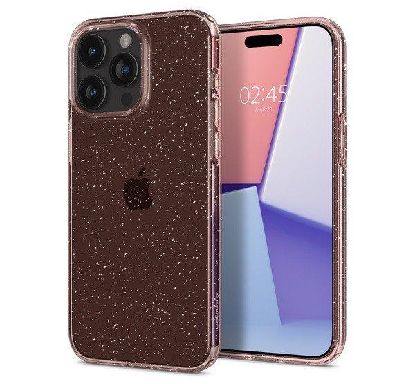 Spigen Liquid Crystal Glitter Apple iPhone 15 Pro tok, csillámos rózsaszín
átlátszó