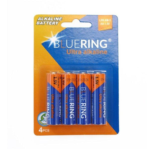 Elem AA ceruza LR6 tartós alkáli 4 db/csomag, Bluering® 