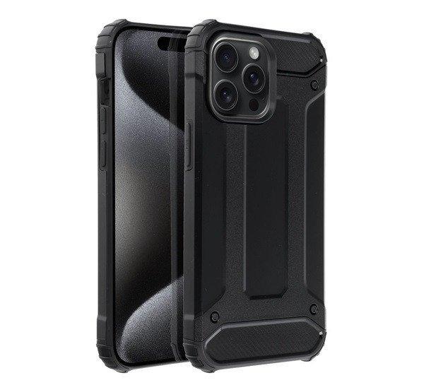 Forcell Armor hátlap tok, Apple iPhone 15 Pro Max , fekete