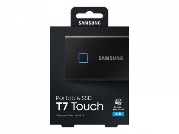 SAMSUNG T7 Touch 1TB külső SSD fekete