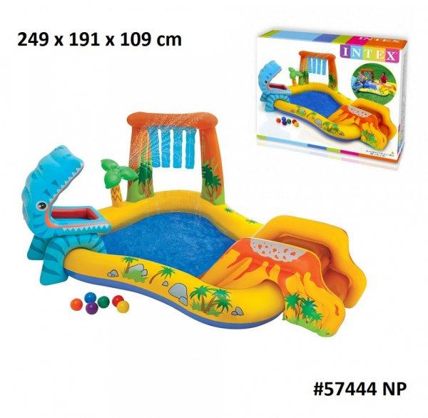 INTEX 57444 Dinosaur Play Center 249x191x109 cm Dinoszaurusz vízi játszótér,
kerti medence, élménymedence