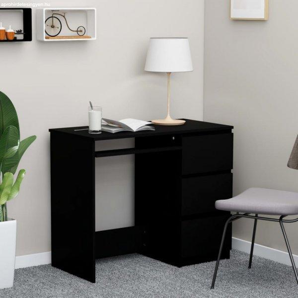 Fekete forgácslap íróasztal 90 x 45 x 76 cm