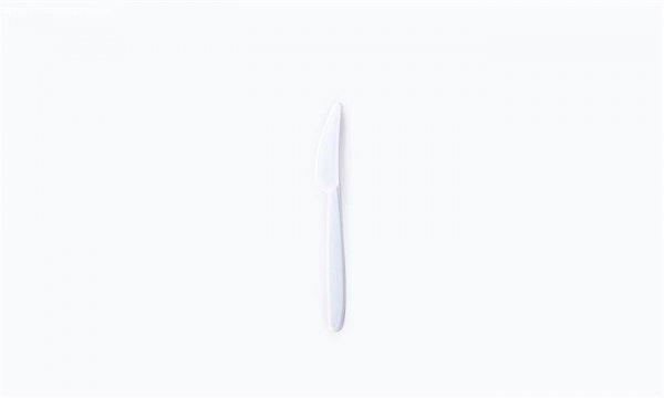 Kés, műanyag, többször használatos, 18,5 cm, 50 db "Venus",
fehér