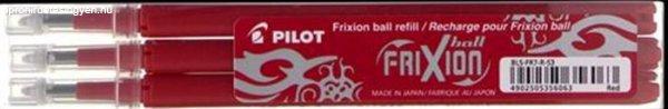 Rollertoll betét, 0,35 mm, törölhető, PILOT "Frixion
Ball/Clicker", piros