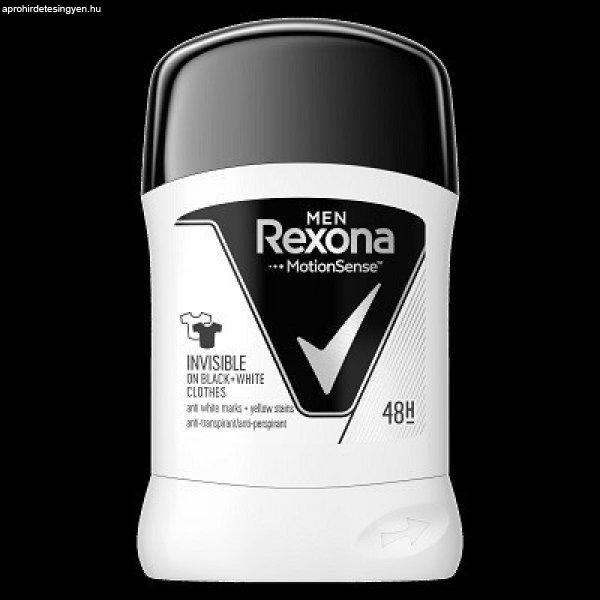 Rexona Stift 50ML Men Invisible Black&White