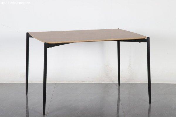 Étkezőasztal, tölgy színű, fém lábakkal, 120x80 cm - SATI - Butopêa