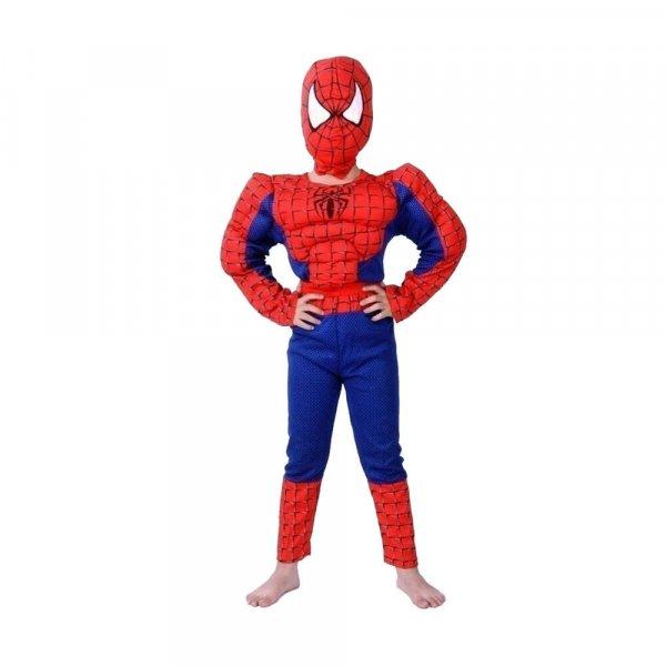 IdeallStore® Spiderman klasszikus izmos jelmez, 3 év, poliészter, piros