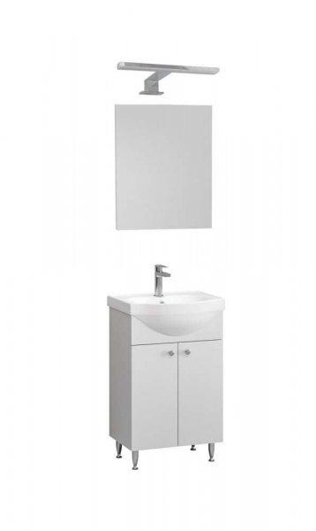 Ikeany fürdőszoba bútor szett mosdóval, tükörrel, Led világítással
fehér