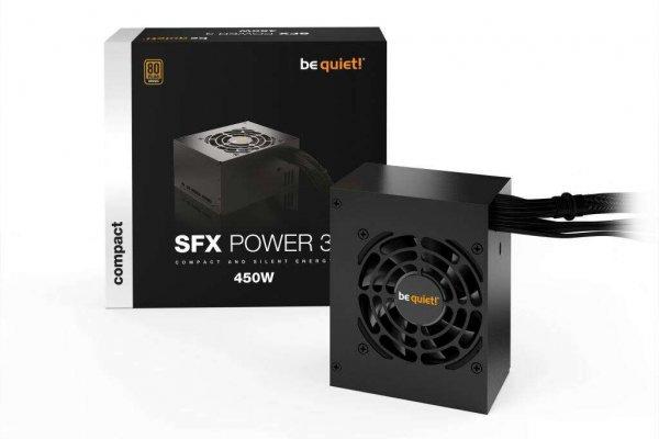 Be Quiet! Tápegység 450W - SFX POWER 3 (80+ Bronze, fekete)