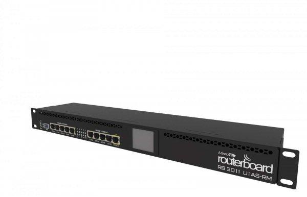 MIKROTIK RB3011UiAS-RM 10x RJ-45, Gigabit Ethernet, PoE, Fekete vezetékes
router