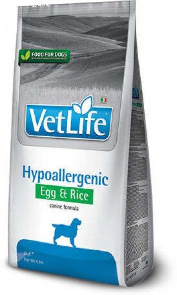 Vet Life Natural Diet Dog Hipo Egg & Rice 12 kg