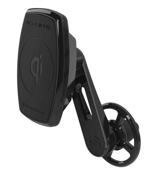 Scosche MagicMount vezetéknélküli QI töltős, szellőzőrácsra
rögzíthető, autós telefontartó
