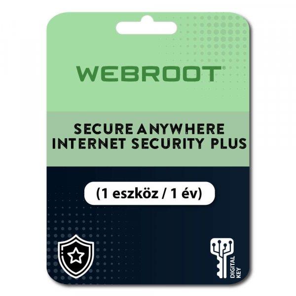Webroot SecureAnywhere Internet Security Plus (EU) (1 eszköz / 1 év)
(Elektronikus licenc) 
