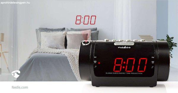 NEDIS CLAR005BK, Projektoros kivetítő, Digitális rádiós ébresztőóra LED
Kijelző | Idő kivetítés | AM / FM | Szundi funkció | Alvás időzítő |
Riasztások száma: 2 | Fekete