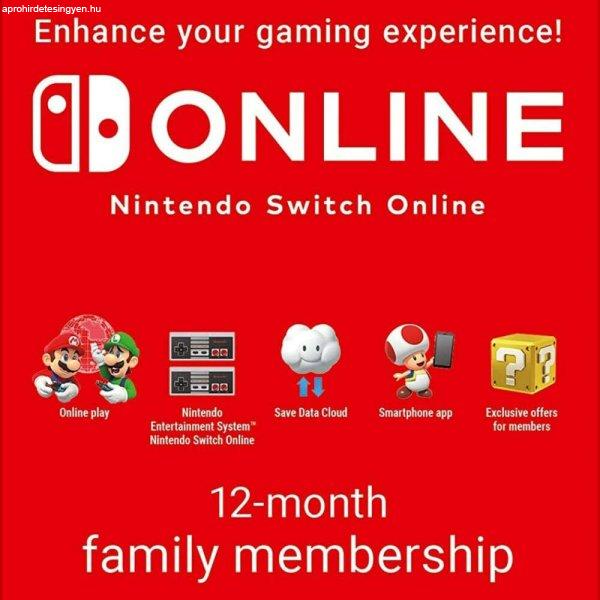 Nintendo Switch Online Family Membership - 12 hónap eShop (Digitális kulcs -
Nintendo Switch)