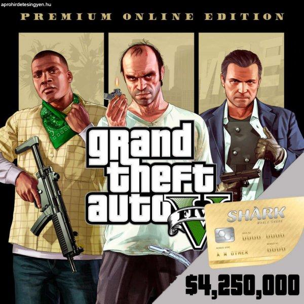 Grand Theft Auto V: Premium Online Edition & Whale Shark Card Bundle (EU)
(Digitális kulcs - Xbox One)