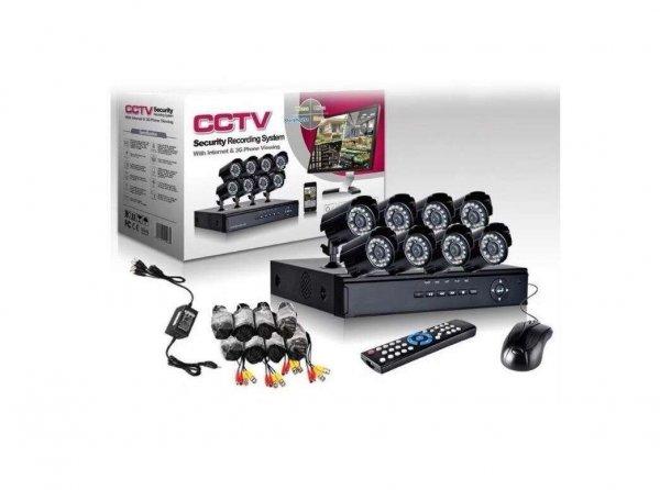 SPRINTER 8 kamerás komplett megfigyelő kamerarendszer, CCTV online megfigyelő
szett 8db színes kamera, 24 infra LED, kül- és beltéri HDMI,online 