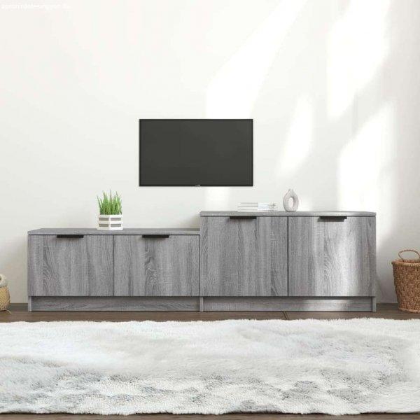 vidaXL szürke sonoma színű szerelt fa TV-szekrény 158,5 x 36 x 45 cm