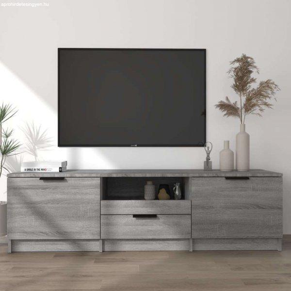 vidaXL szürke sonoma színű szerelt fa TV-szekrény 140 x 35 x 40 cm