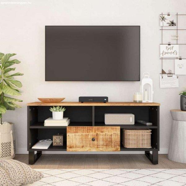 vidaXL tömör mangófa és szerelt fa TV-szekrény 100 x 33 x 46 cm