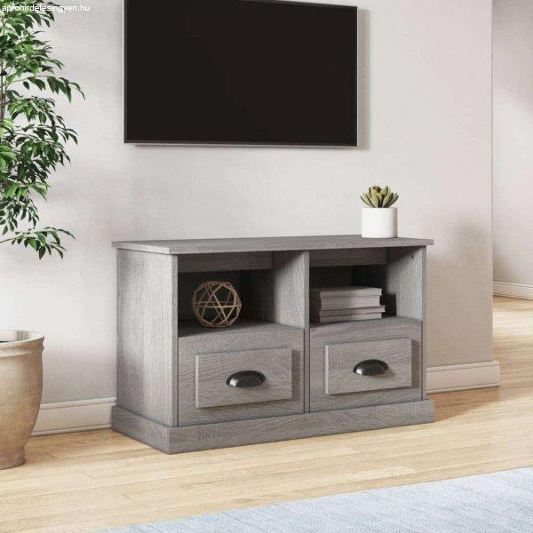 vidaXL szürke sonoma színű szerelt fa TV-szekrény 80 x 35 x 50 cm
