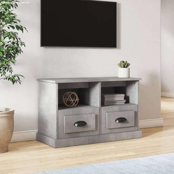 vidaXL betonszürke szerelt fa TV-szekrény 80 x 35 x 50 cm