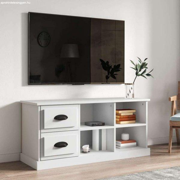 vidaXL fehér szerelt fa TV-szekrény 102 x 35,5 x 47,5 cm