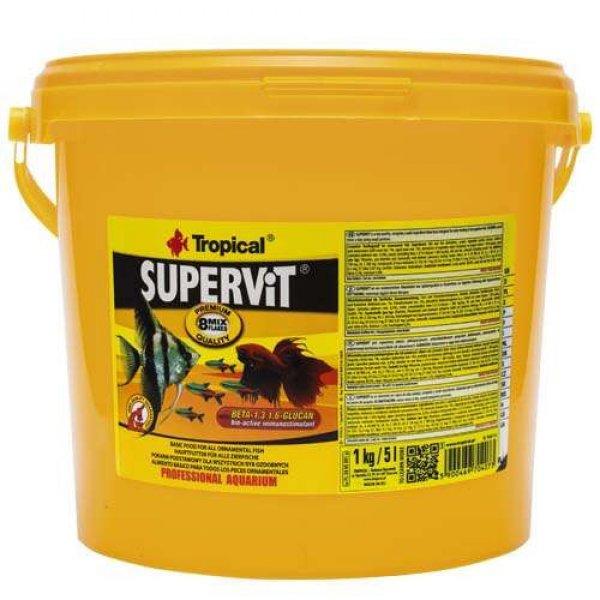TROPICAL Supervit 5l/1kg lemezes haltáp mindenevő akváriumi halak számára