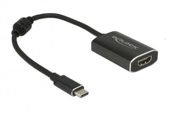 Delock 62988 HDMI - USB Type-C Adapterkábel Fekete