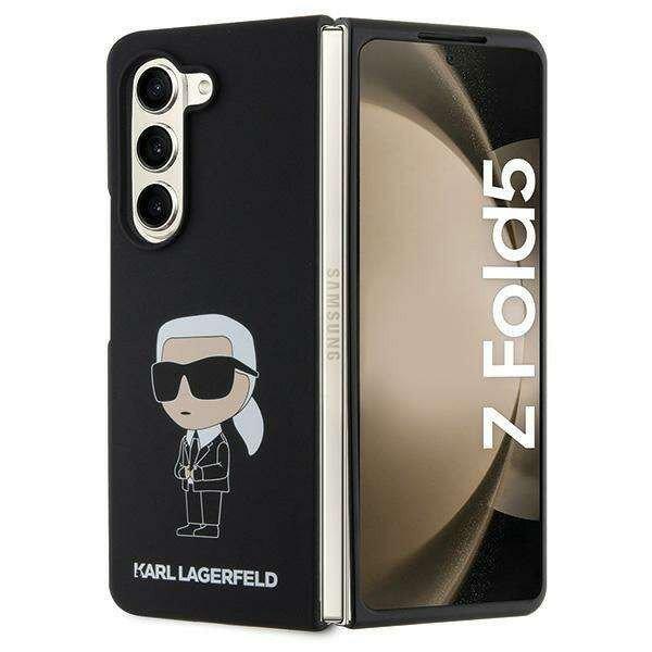 Karl Lagerfeld KLHCZFD5SNIKBCK Z Fold5 keménytok fekete szilikon ikonikus
szilikon